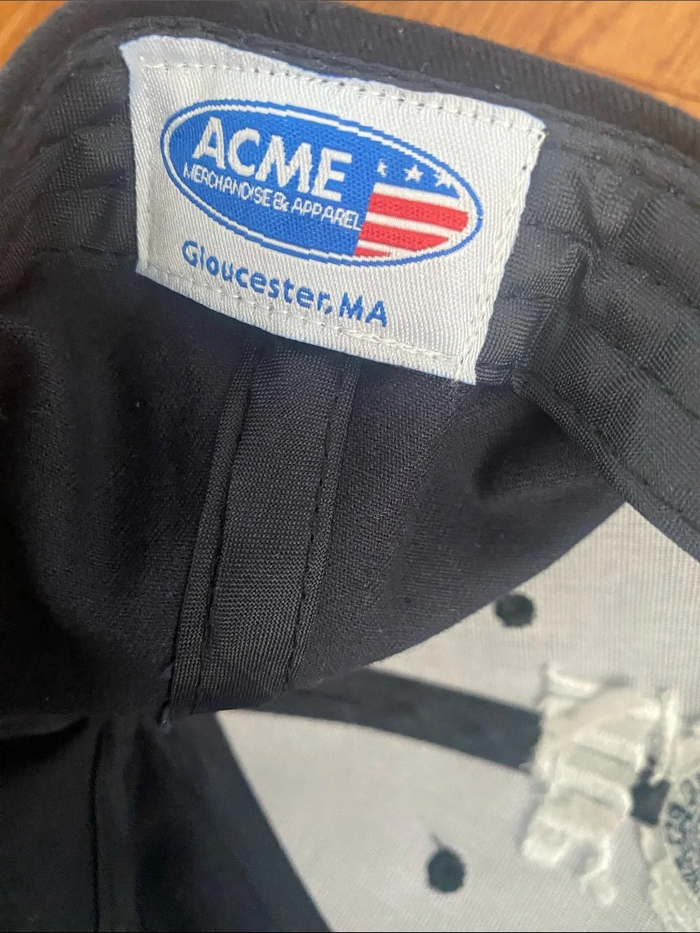 ACME Miller Lite Black Baseball Cap with White Embroidered Logo